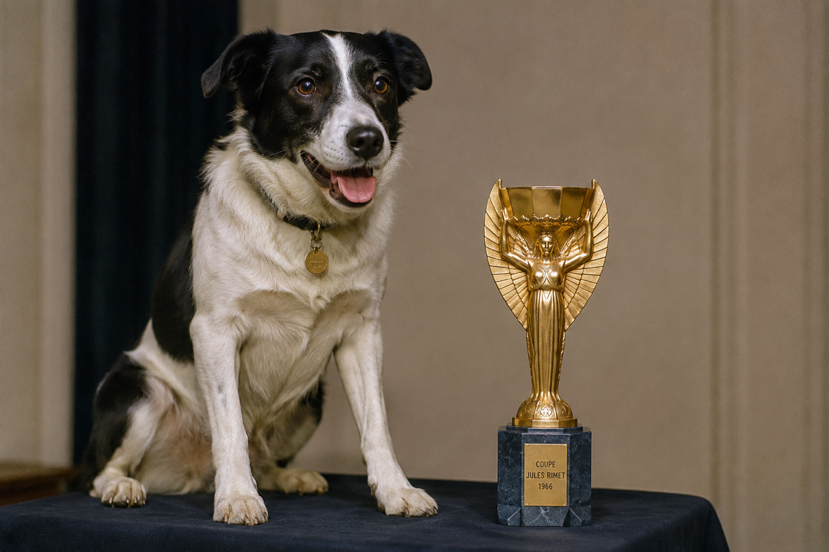 Pickles, el perro que encontró la Copa del Mundo